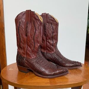 Brown Leather Cowboy Boots